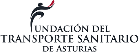 Logo de la Fundación del Transporte sanitario de Asturias de color negro
